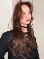 ウィットサークル(wit circle)&nbsp;栗色　ブラウン　レイヤーロング　レイヤーカット