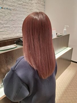 ミック ヘアアンドメイクアップ 高田店(miq Hair&Make up) チェリーピンク/暖色系カラー/イルミナカラー/透明感カラー/艶髪