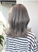 ハイトーンピンクベージュボブ