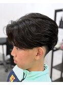 ニュアンスフェザーパーマ/フェードスタイル