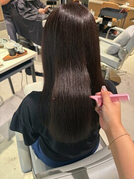ヨキ(yoki.) ラベンダーブラウン◎白髪ぼかし透明感カラー【髪質改善】