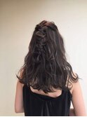 編み込みアレンジ