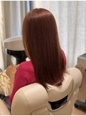 チェリーピンク×大人愛されヘア◎30代40代50代