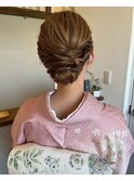 訪問着ヘア