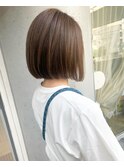 肩上切りっぱなしボブ＊