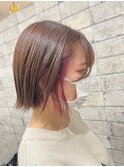 ピンク×インナーカラー