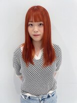 ハイブ 金沢(Hive)&nbsp;1ブリーチブラッドオレンジ夏カラー艶髪