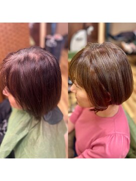 ピッカヘアーデザイン(PICKA hair-design) 白髪活かしハイライト