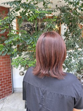 ヘアーラボ ハチ(HAIR LABO HACHI) ピンクオレンジ