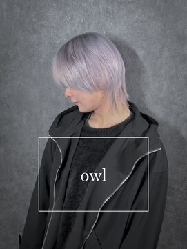 アウル 心斎橋(owl) ホワイトカラー×ブリーチ×マッシュウルフ×シルバーカラー