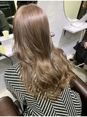 ベージュ、ミルクティー、ダブルカラー、ブリーチカラー