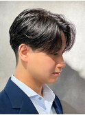 センターパートニュアンスパーマ韓国カルマパーマコンマヘア