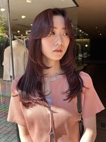 ノラ ヘアーサロン(NORA HAIR SALON)&nbsp;【大久保】ブリーチなし、レッドピンク顔まわりレイヤー
