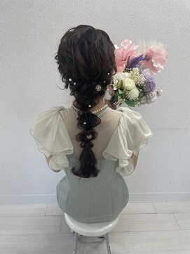 シュシュ(shushu) タマネギ編みおろしヘアー♪