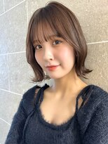 サンド ミュウ 横浜店(sand mieu)&nbsp;ボブディオリーブベージュ髪質改善縮毛矯正フェイスレイヤー