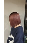 レイヤーボブチェリーレッドぱつっとbobタッセルボブbob心斎橋