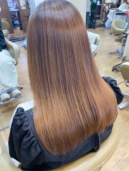 ビィシャイン 社店の写真/柔らかく自然な仕上がりに☆ピンピンにならないナチュラルストレートが今の旬◎理想のスタイルを叶えます♪