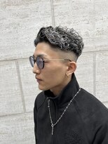 メンズグルーミングナンバーナイン(MEN'S GROOMING NUMBER NINE)&nbsp;ホワイトメッシュ/メンズパーマ/【早田隼哉】