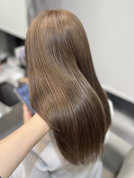 アール 横浜(R) 【MOMO】ブリーチ無しブラウン/ワンカラー/韓国ヘア/髪質改善