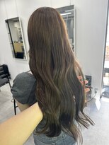 ディジョン(Dijon)&nbsp;韓国顔まわりレイヤーカットグレージュオリーブベージュブラウン