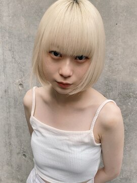 ピークアブー 原宿ハラカド(PEEK-A-BOO) 金髪ボブ/抜きっぱなしブロンド/抜きっぱなしボブ/金髪