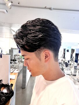 マカロニコースト(macaroni coast) ツーブロックハンサムショートメンズパーマショート