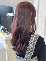 キャアリー(Caary) 福山人気20代30代ブリーチなしカシスピンク髪質改善サラツヤ美髪