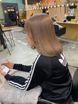 チャプター 問屋町(chapter) 髪質改善トリートメントミルクティーブラウン韓国ヘア