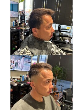 カットクラブロイヤルヴォックス(CUT CLUB ROYALVOX) スキンフェード×七三カット