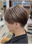 20代◎ブリーチ無しカラー×ブラウンマッシュで清潔感