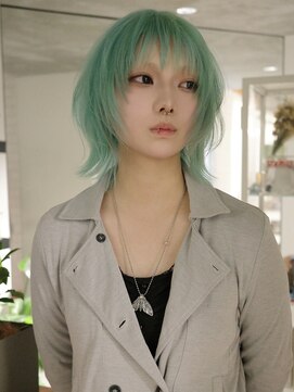 クペウヘイヴン(cope'u HAVEN) 原宿/ウルフカット レイヤー デザインカラー ルーツカラー