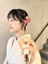 ヴィサージュメゾン(VISAGE maison) 和装編み込みローシニヨンスタイル