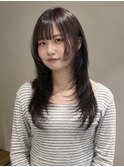 ハッシュカット×ラベンダーカラー