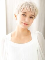 カバーヘア ブリス 北浦和(COVER HAIR bliss) ダブルカラー流しバングイメチェンハンサムショート10代20代X