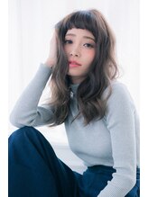 ヘアジェニー(hair Jenny) おでこちょい見せロングウエーブ