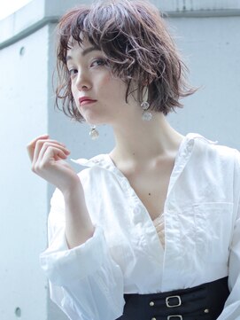 ゼンコー キチジョウジ シェール(ZENKO KICHIJOJI chere) [ZENKO吉祥寺Chere]ショートバング×ツヤっぽブラウンボブ