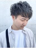men's前下がりマッシュ×マットアッシュ【レーヴ】