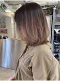 白髪ありでもできるバレイヤージュ