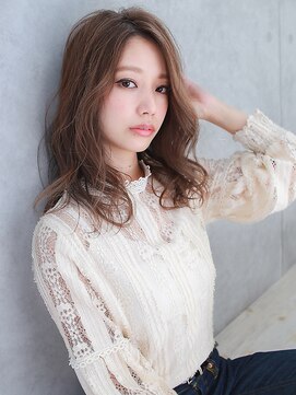 ラックスビーシュルー 亀有店(LUXBE Shuroo) キレイめアッシュカラーウェーブ【LUXBE Shuroo 亀有店】
