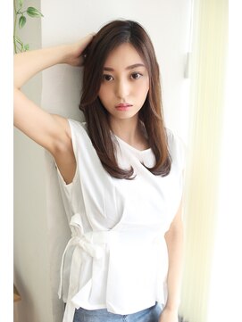 フォルテ 横浜店(FORTE) モテ髪ヘアカタログ、外ハネボブ、ペールベージュ、髪質改善