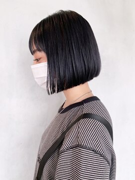 アイティーバイアルバム 松戸店(IT by ALBUM) ラインボブ_カーキグレージュマッシュショート_ba337771