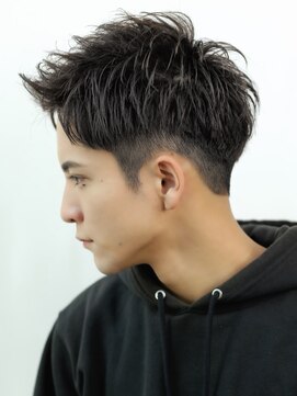 リップス 表参道店(LIPPS) アップバングショートツーブロック刈り上げ