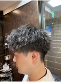 ツイスパ×2ブロックビジネスパーマ
