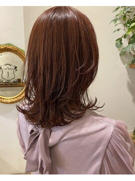 ゴーシェン 津田沼本店(Goshen) チェリーブラウン×ミディアムレイヤー