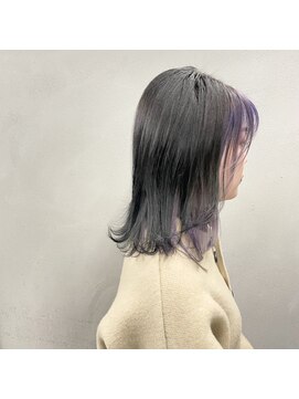 タグ(#tag) #インナーカラー×ラベンダーパープル