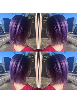 リン(Lin.) バイオレット×外ハネアレンジ