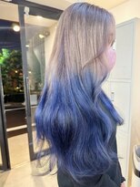 フラム 渋谷(flamme)&nbsp;ホワイトベージュ×ブルー　グラデーションカラー