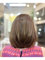 ヘアーアンドスパ アン コントゥール(hair&spa an contour) 軽やかエメラルド×ニュアンスハイライト