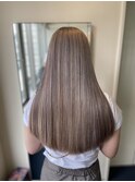 【W_SALON 河原町】ミルクティーベージュ/髪質改善