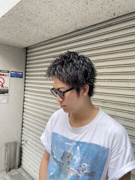 フランクスバーバーザスタンド(Frank’s barber the stand) メンズアップバングカジュアル束感ショートF